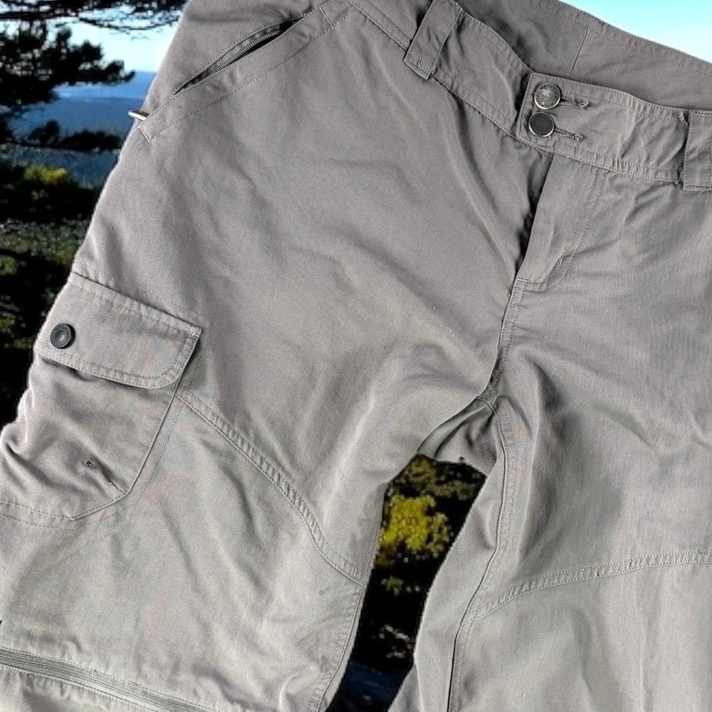 Columbia Titanium Convertible Hiking Pants Women 14 Beige Shorts Hiking Fishing